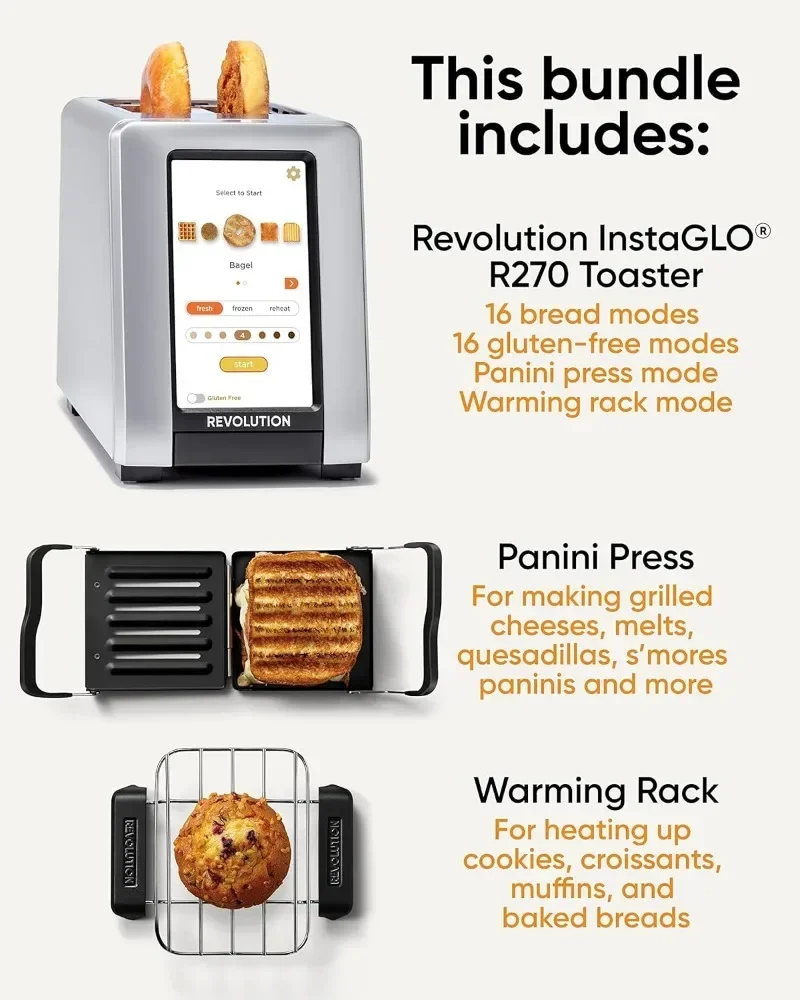 for R270 High-Speed Touchscreen Toaster, 2-Slice Smart Toaster