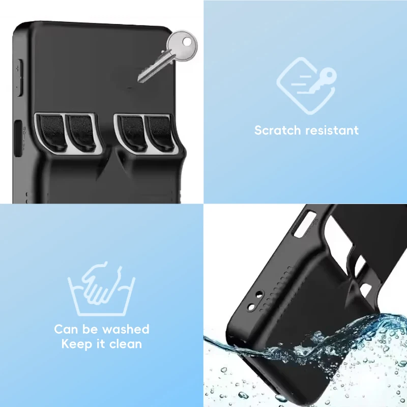 5-in-1 Soft Silicone Game Console Case with Lanyard & Tempered Glass Screen Protectors