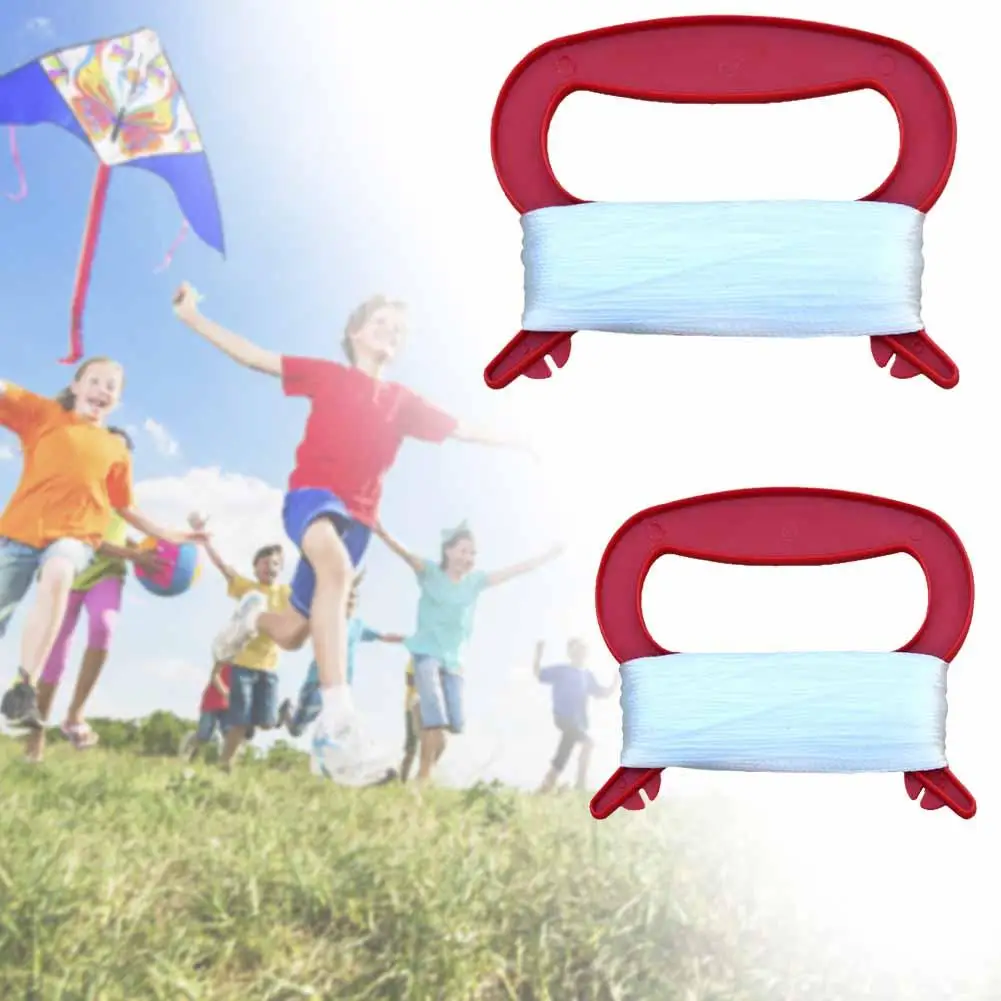 2 Bobines De Fil Pour Cerf-volant 100 M - Nylon, Avec Planchettes De Rangement 15x7.5 Cm