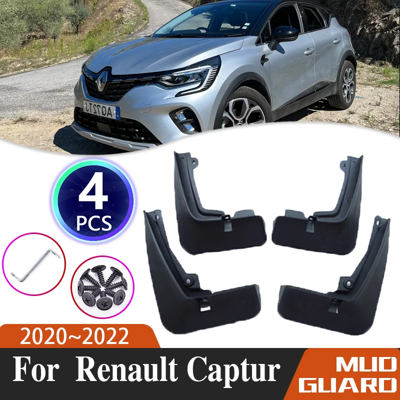 

4PCS Car Mudguard For Renault Captur 2020 2021 2022 Anti-splash Mud Flap Auto Guard Splash Flap Fender Car Accessories Mud Flaps