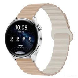 Premium Silicone Magnetic Loop Smartwatch Band - Versatile, Secure, and Stylish for 20mm watch band (Milk Tea)