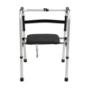 Folding Walker Attachable Seat Walker Rest Seat Extra Wide Strong Load Bearing Foldable Sturdy Easy To Use for Senior 5