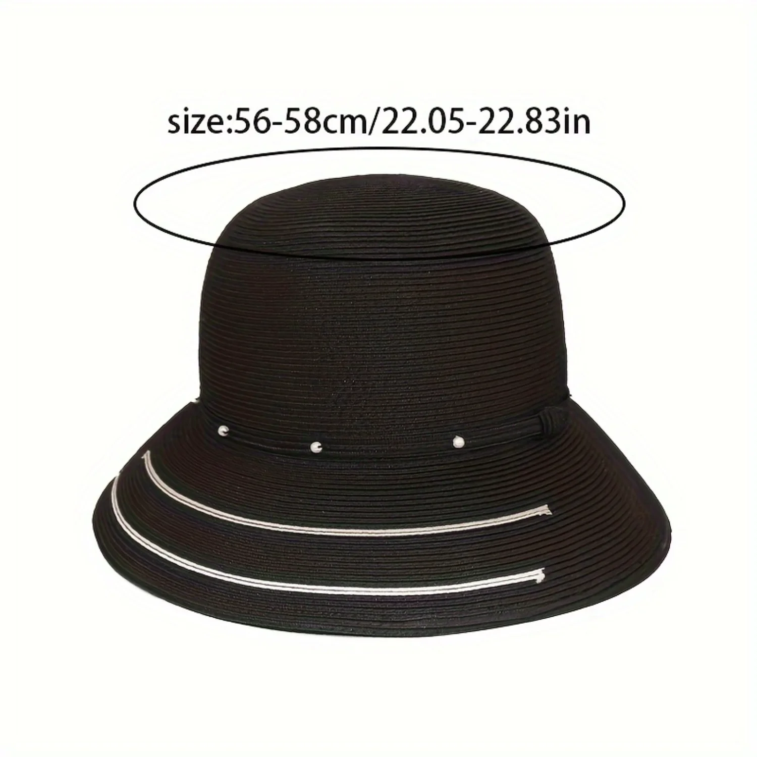 Women's Wide Brim Summer Sun Hat, UV Protection Beach Hat, Floppy Travel , Elegant Sunshade Accessory For Ladies