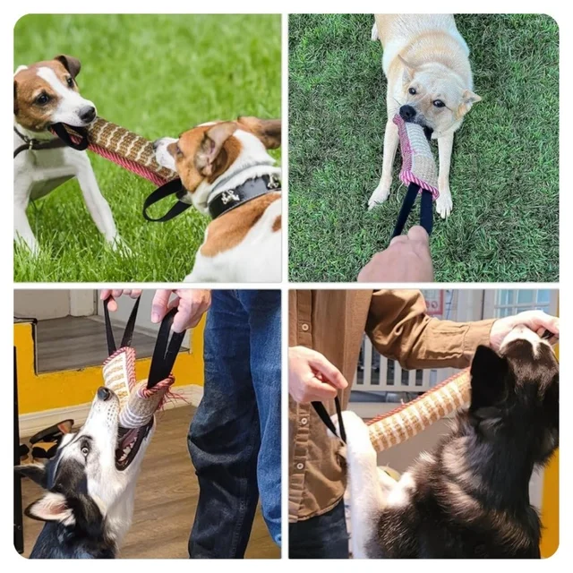 Dog Training Toys Outdoor Interactive Tug of War Training Bite Stick  Used as Pet Supplies for Training Medium to Large Dogs 4