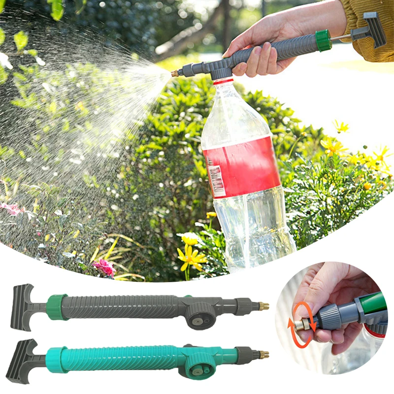 1/2Pcs Handheld Pressure Air Pump Sprayer Drink Bottle Sprayer Pump Top Nozzle Garden Sprayers Watering Tool for Plant Flower