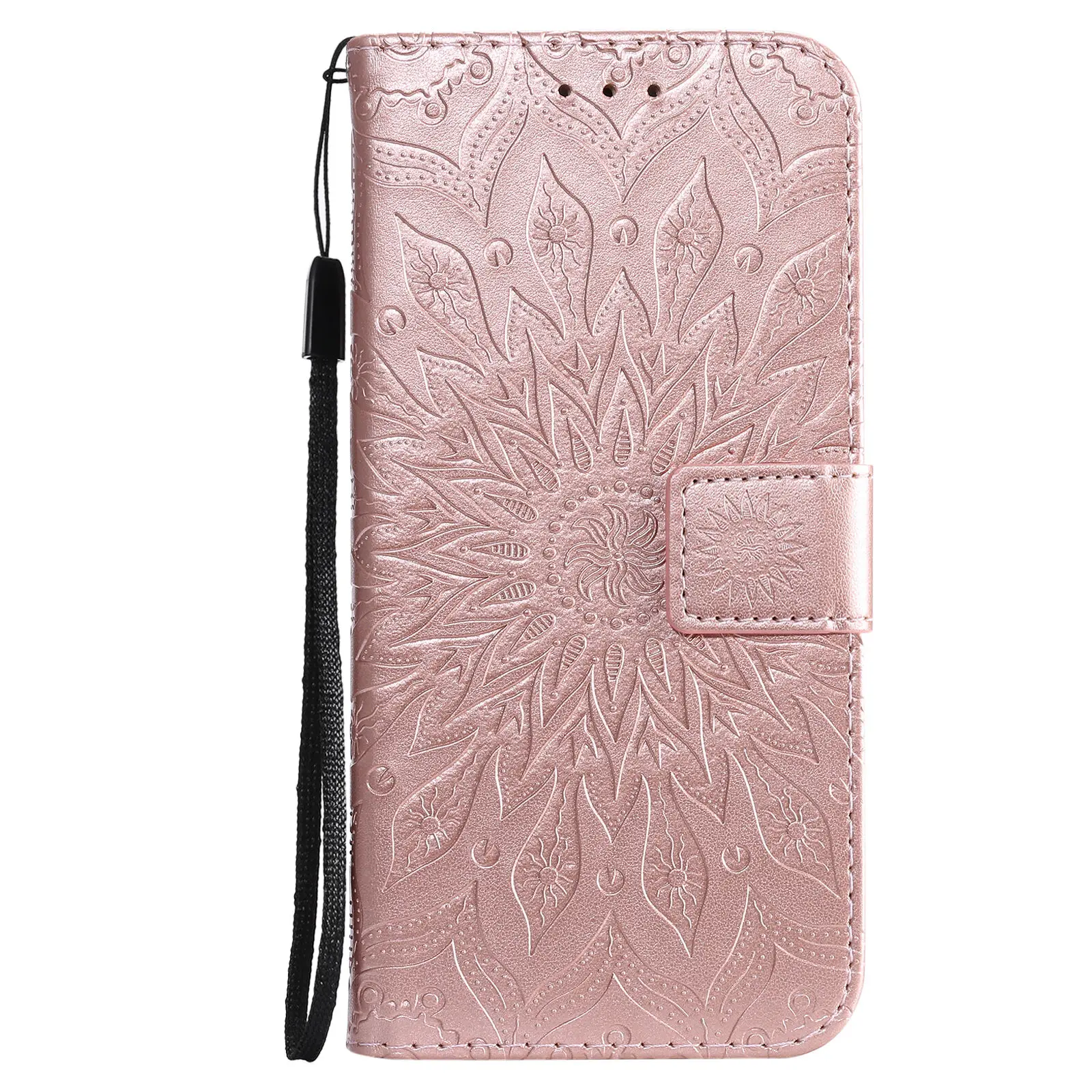 thumbnail image 1 of Funda con relieve de flores para Huawei P20 P30 P40 P50 P70 Lite Pro P Smart 2019 2020 2021 Y5P Y6P Y7P Y8P Y9A Funda de cuero con tapa para tarjetas, 1 of 5