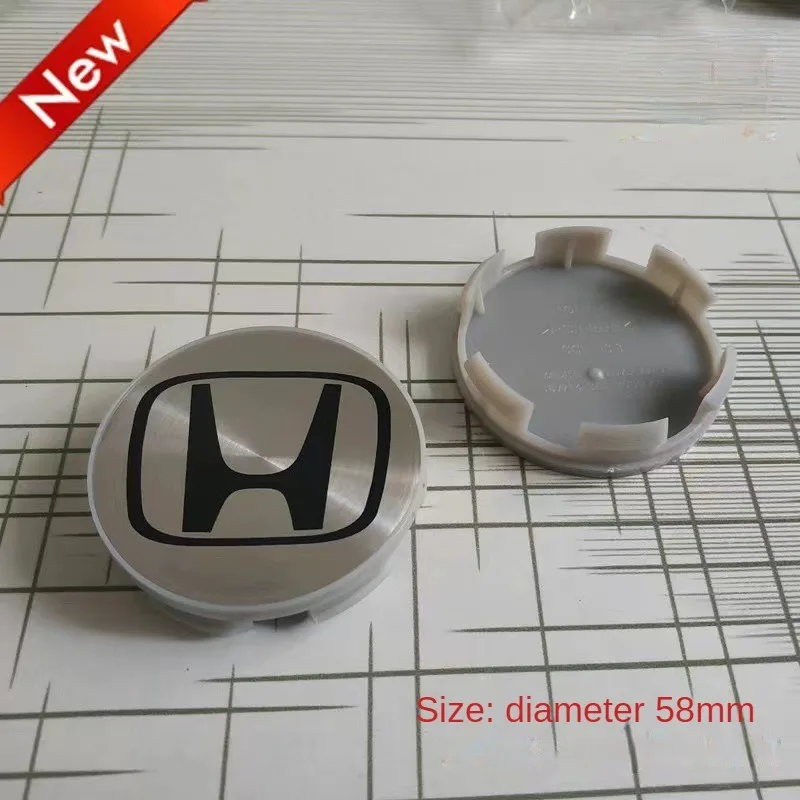 Wheel Center Caps 4pcs 58mm/69mm Wheel Center Cap Car Hub Cover Badge Emblem For Honda Civic City Accord CRV Hrv Jazz Odyssey Spirior CBR HRV