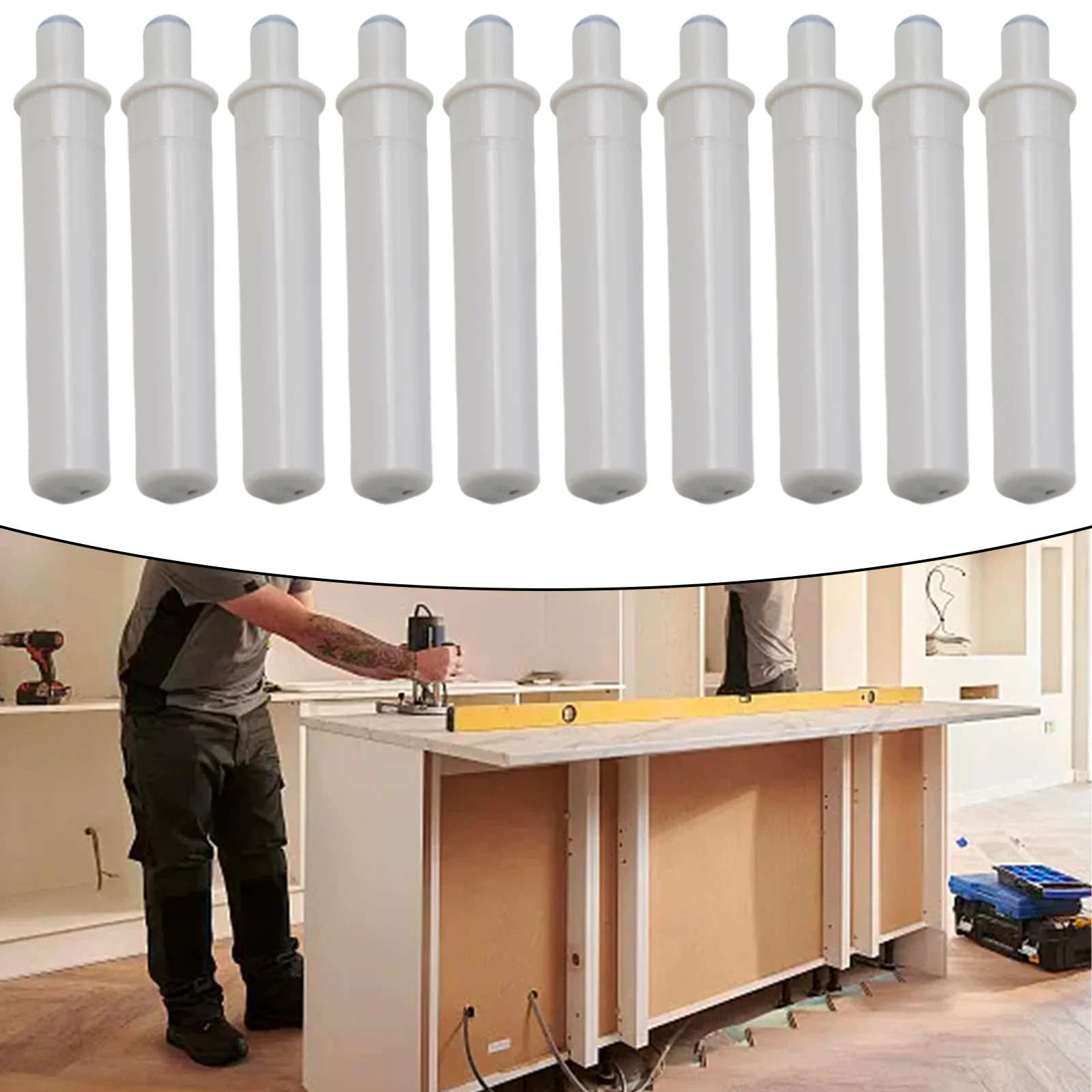 Cabinet Catches Damper Buffers 10PCS for Door Stop Kitchen Cupboard Quiet Drawer Soft Close Furniture Hardware Accessories