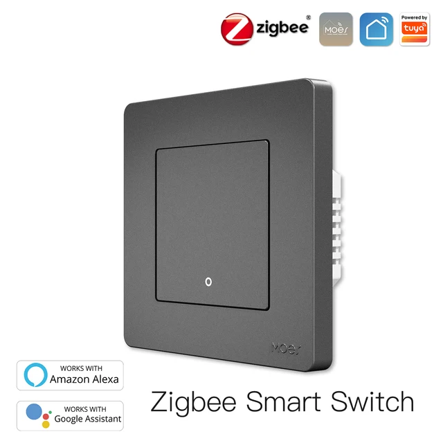 Tuya Smart Zigbee Interrupteur à bouton-poussoir physique