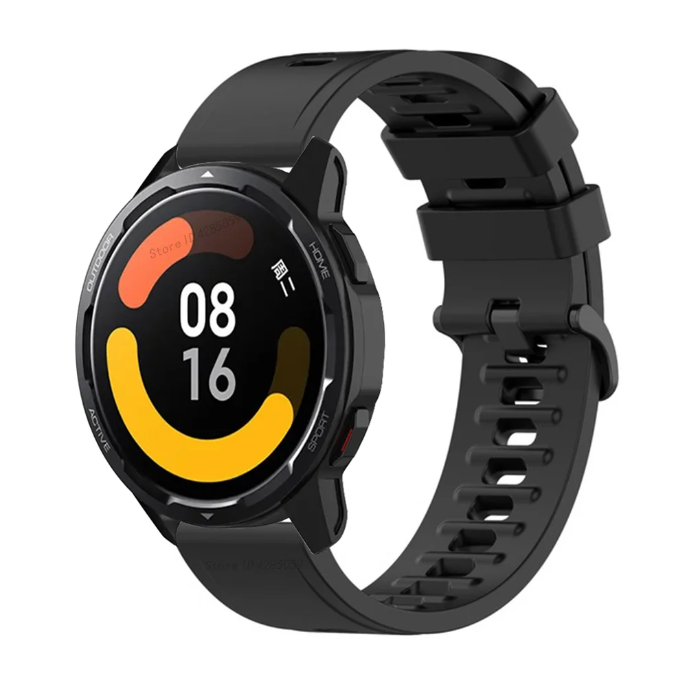 Silicone Sports Wrist Strap for Smart Watches - 22mm Bracelet in Vibrant Colors