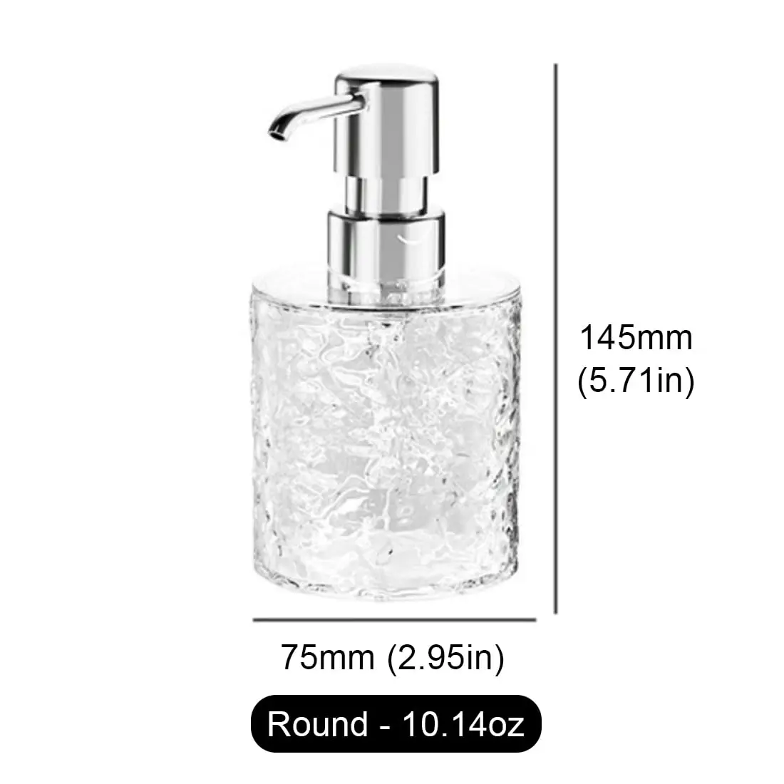 Multipurpose Soap Dispenser Easy to Clean Glass Soap Pump Dispenser Ideal for Bath and Bathroom 4