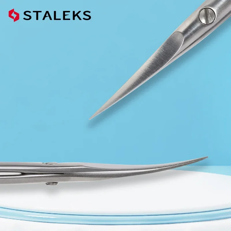Nose Hair Scissors Eyebrow Scissors Stainless Steel Scissors Facial Hair Scissors Beauty Scissors STALEKS Nail Scissors