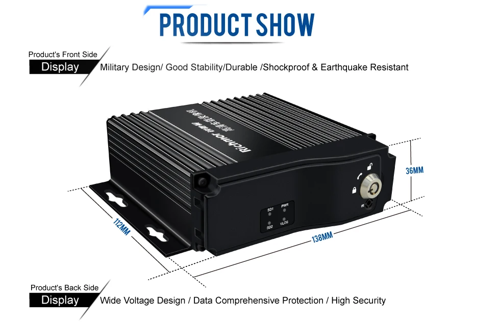 품질 공장 AHD MDVR 미니 4g GPS 와이파이 차량 모바일 DVR 4ch 1080p H.265 MDVR 차량 블랙박스