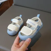 Baby Sandals Summer Infant Shoes Toddler Sandals Soft Breathable Newborn First Walkers Baby Boy Girl Sandals Beige, Blue, Purple 3