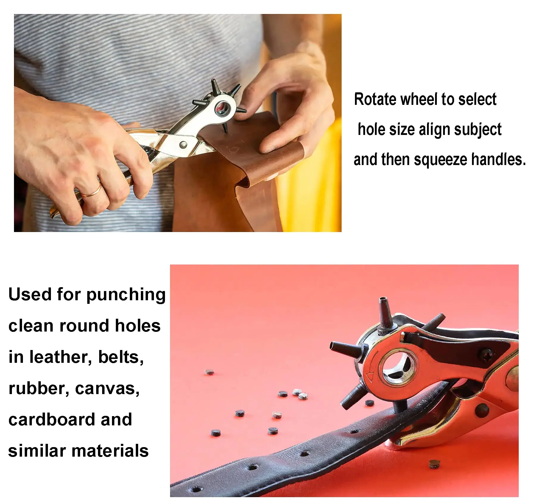 Versatile Leather Punching Pliers Tool