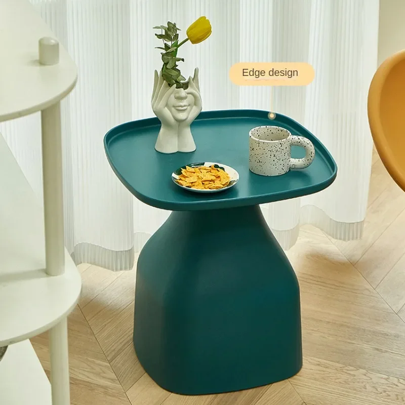 Nordic Designer Sofa Side Table Simple Multifunctional Plastic Coffee Table Fashionable Creative Flower Modern Side Tables