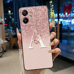 Anti - Scratch Black Soft Shell with Letter Pattern Design - Couple Cover for Blackview Color 8 (HEI - TPU6A)