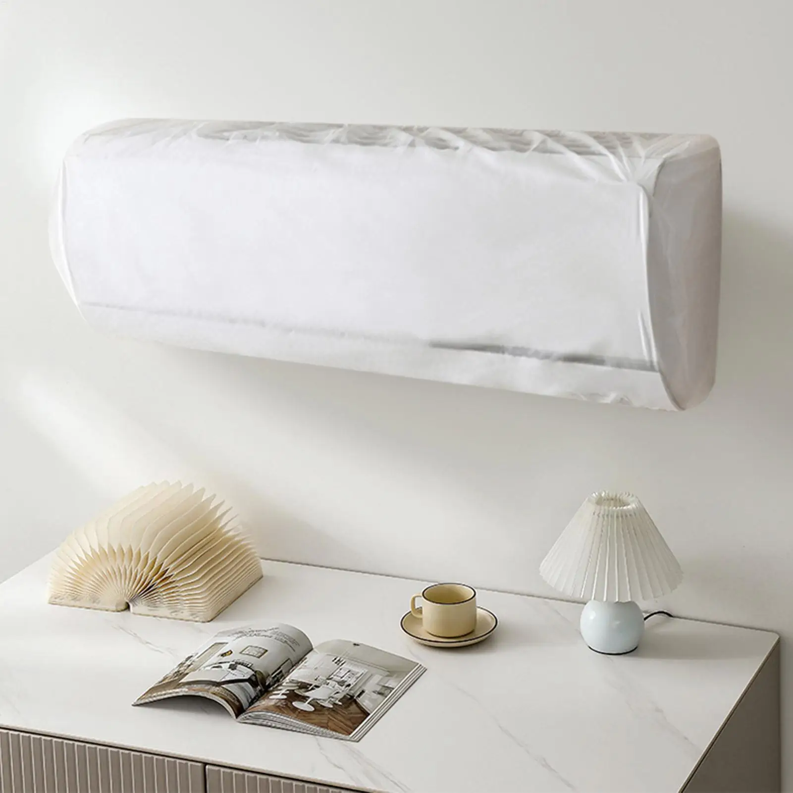 All-Inclusive Wall Air Conditioner Dust Cover Wear-Resistant Protective Cover Air Conditioner Protection Cover for Home Indoor