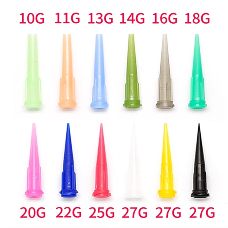 pontas de agulha conico dispensar dicas set 05