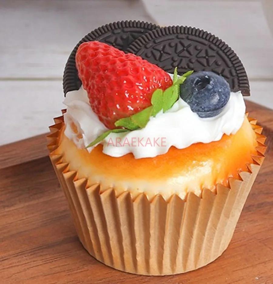 1pcs Paper cupcake model simulation cake dessert decoration model baking shop window display shooting props