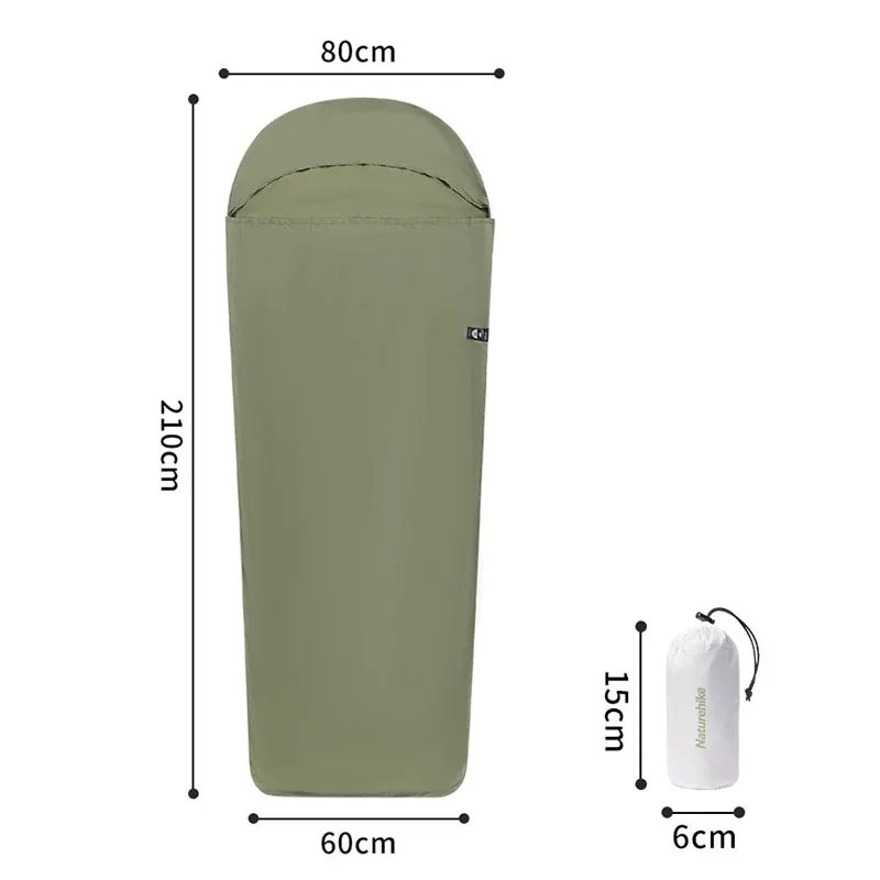 Naturehike Sleeping Bag Liner Lightweight Single Sleeping Bag Cover Ultralight Comfortable Camping Sheets Travel Sleep Sack sleeping bag