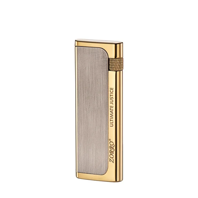 Zorro Z688 Ultra Thin Metal Lighter - Brushed Retro