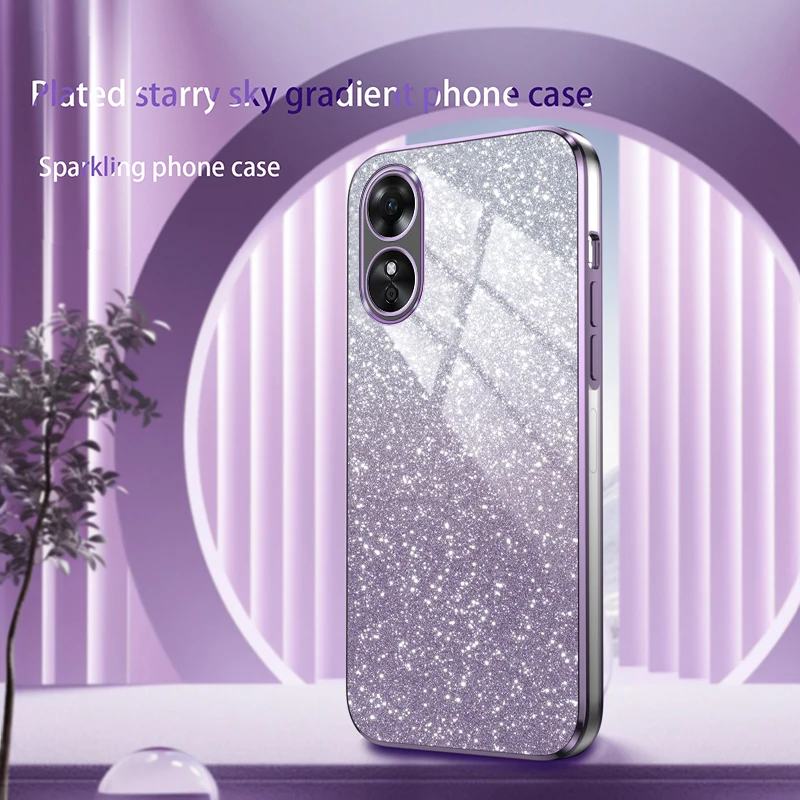 Luxury Gradient Glitter Plating Phone Case - Shimmering Protective Cover