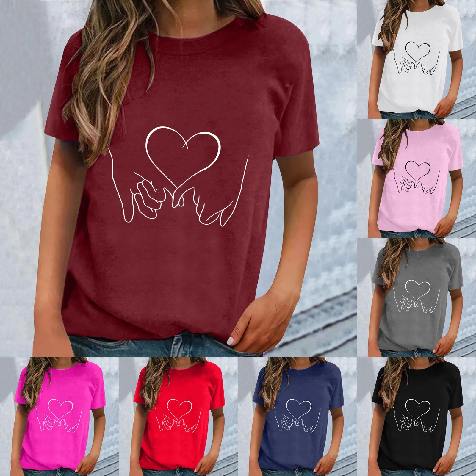 

Женская водолазка с коротким рукавом, коротким рукавом и принтом