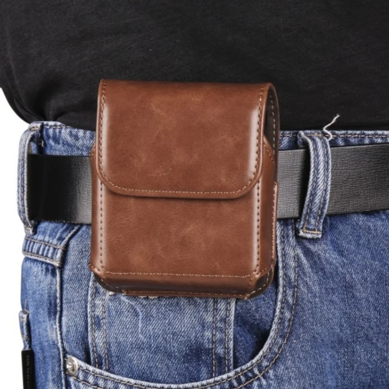 Leather Belt Clip Case Waist Bag - Universal Smartphone Holster Pouch