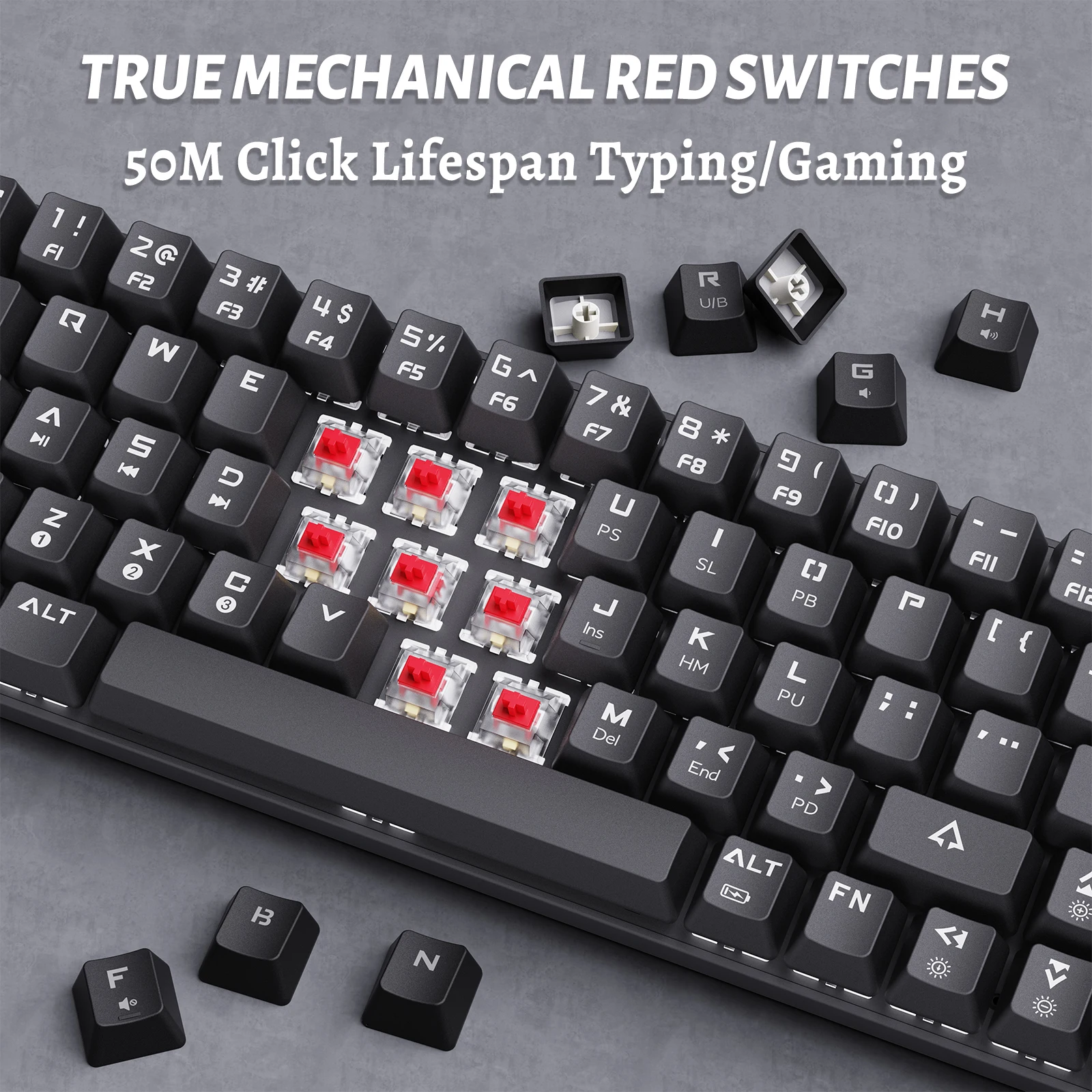 Buy Kemove TMKB T63 (Red Switches) 60% Wireless Mechanical Keyboard Price  in Pakistan