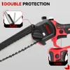 ONEVAN 8 Inch Brushless Chain Saw Cordless Pruning Electric Saw Woodworking Electric Saw Cutting Tool For Makita 18V Battery 4