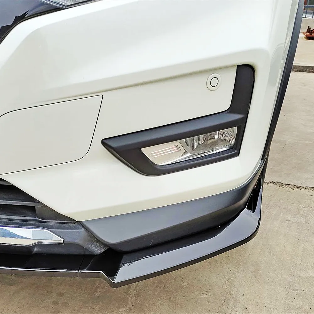 For Nissan X-Trail-Front Bumper Lip Chin Deflector Protect Guard Spoiler Decoration Car Exterior Tuning Accessories
