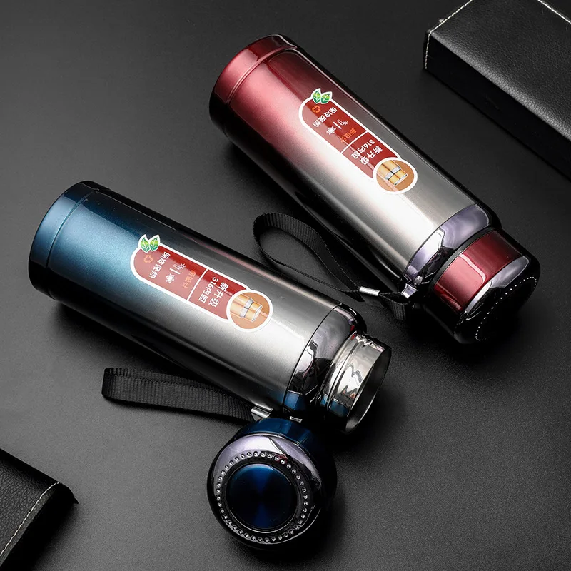 800ML 1000ML Stainless Steel Thermal Water Bottle LED Temperature Display  Vacuum Flask with Rope Tea Filter Insulated Thermos - AliExpress