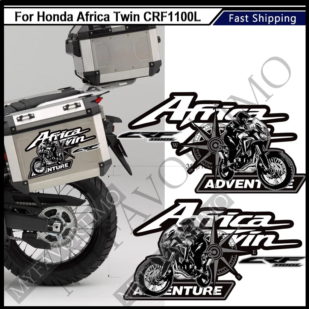 For Honda Africa Twin CRF1100L CRF 1100 2019 2020 2021 2022 Motorcycle Aluminium Box Kit Trunk Cases Panniers Luggage Stickers motorrad gloves for honda nt1100 nt 1100 nt1100 nt 1100 2021 2022 2023 motocross motorbike motorcycle off road racing gloves