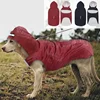 9 Sizes Dog Raincoat Small Medium Large Dogs Waterproof Hooded Jacket Rain Clothes with Reflective Stripe Outdoor Accessories
