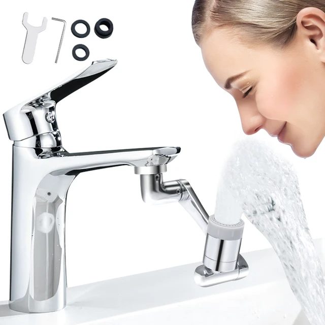 Extension de robinet rotatif à 360 °, économie d'eau, aérateur bulle,  lavabo de salle de bains, pulvérisateur de robinet de cuisine, accessoires  - AliExpress