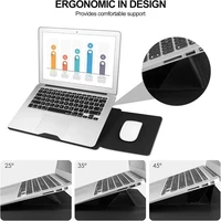 Housse de protection portable en cuir pour ordinateur portable MacBook Air 12 13 14 15 16 pouces (puces M5 M4 M3 M2) et MacBook Pro avec support réglable 5