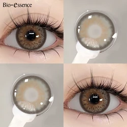 Bio - Essence Blue Fashion Contact Lenses - Natural Look, 1 Pair (Brown)