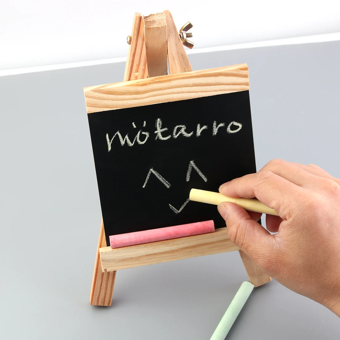 MOTARRO 1Pcs Wooden Blackboard Universal Message Board Mini Chalkboard Portable Wedding Party Decorative Parts Memo Boards