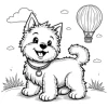 CUTE DOGS Bold-easy Patterns Coloring Book for Adults Cute Drawing Book Perfect Gift for Party and Birthday 4
