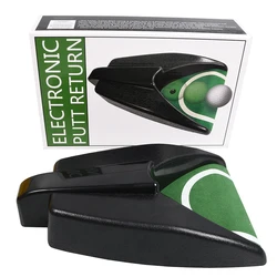 Automatic Golf Putting Cup and Ball Return Machine for Indoor and Outdoor Practice (Green)