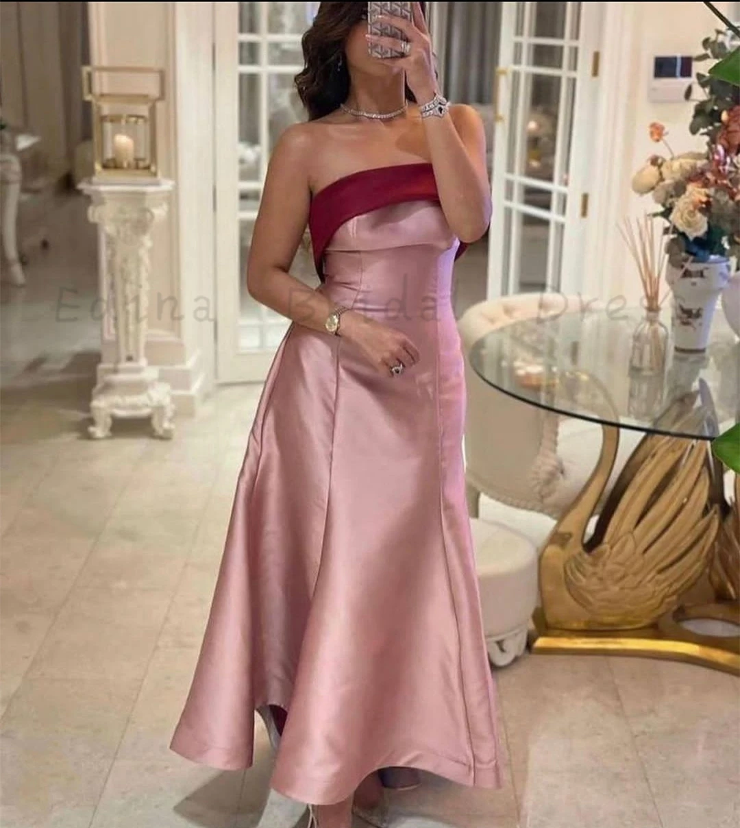 Рисунок 4 - Женское атласное платье до щиколотки