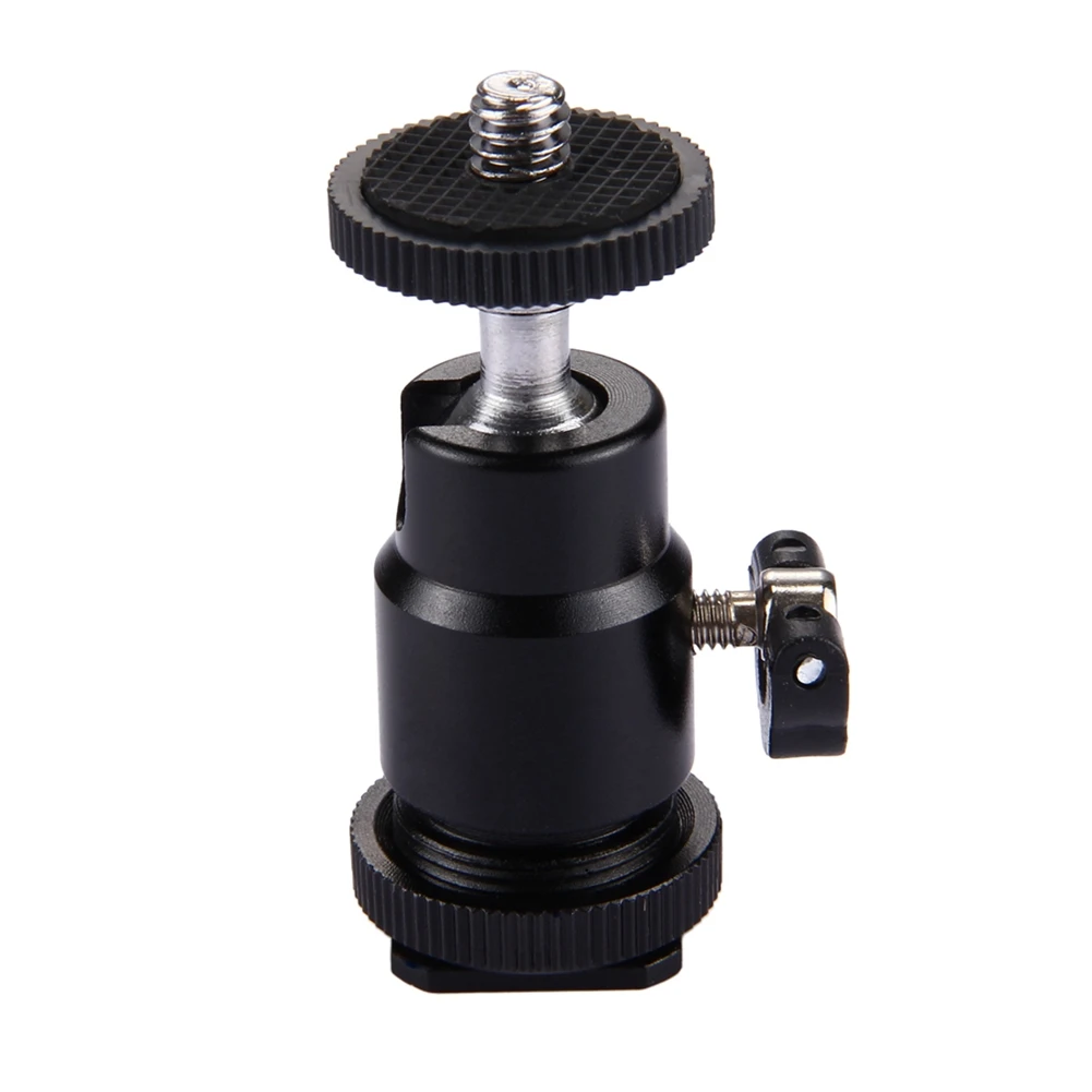 Camera Accessories 1/4 Hot Shoe Adapter Cradle Ball Head with Lock for Camera Tripod LED Light Flash Bracket Holder Mount