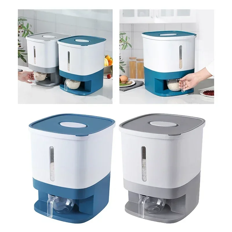 

Flour Moisture-proof And Storage Tool Kitchen Insect Grain Proof Miscellaneous Bucket Box Dry Grain Storage Rice Bucket
