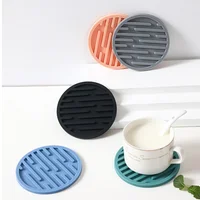 10cm Silicone Coaster Round Heat Resistant Rubber Coffee Cup Mat Tea Drink Mug Glass Beverage Holder Pad Decor Table Mat 5