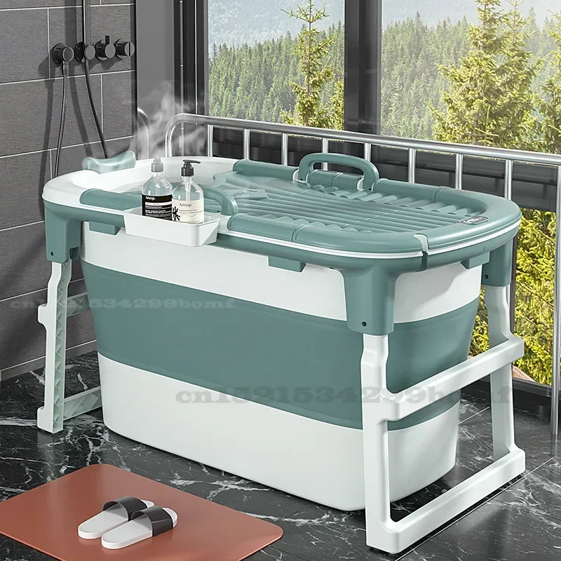 Baignoire Pliable Portable Pour Bébé - 75x70x25 Cm Déplié, Avec Jouets, Idéale Salle De Bain, Voyage Et Animaux - 2