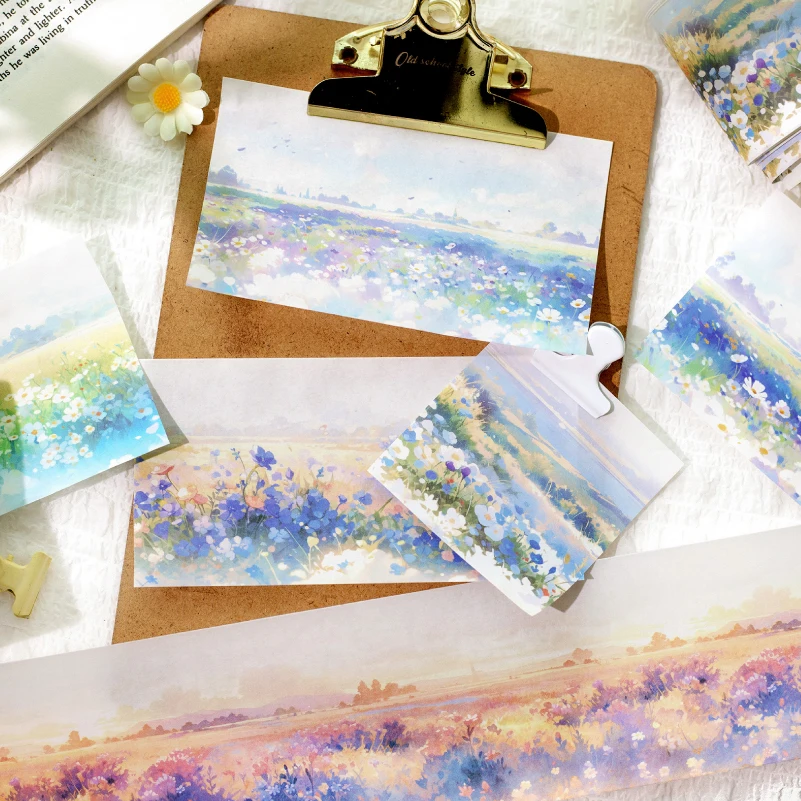 Yoofun 7.4x200cm Spring Floral Washi Tape Flower Washi Masking Tape Decorative Tape For DIY Art Craft Diary Scrapbooking 5