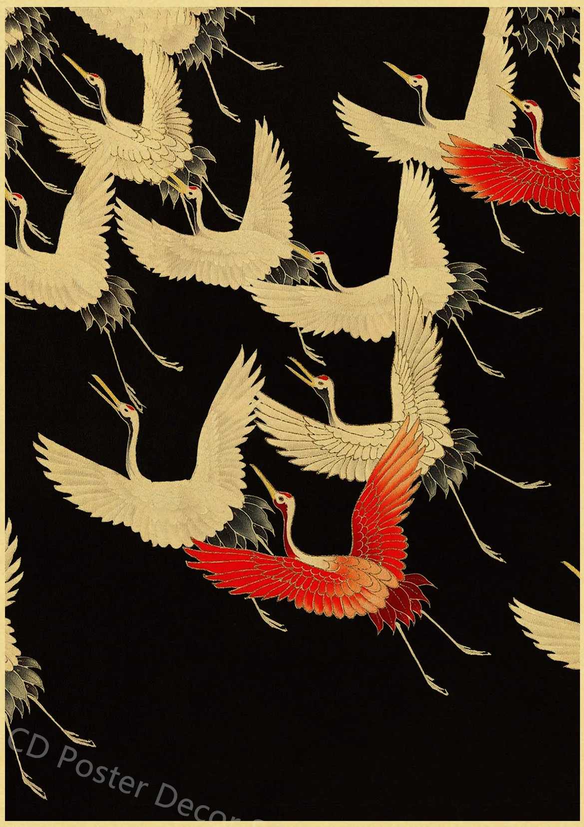 Japanese Landscape Series Retro Poster Kraft Paper Prints Posters Vintage Home Room Bar Cafe Decor Aesthetic Art Wall Paintings Peckshirt