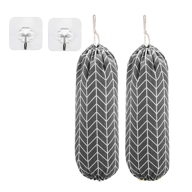 Konyhai Szemetes Táska Tároló Mosható Élelmiszertáska Fal Lógó Könnyű Extrakciós Műanyag Zacskó Függő