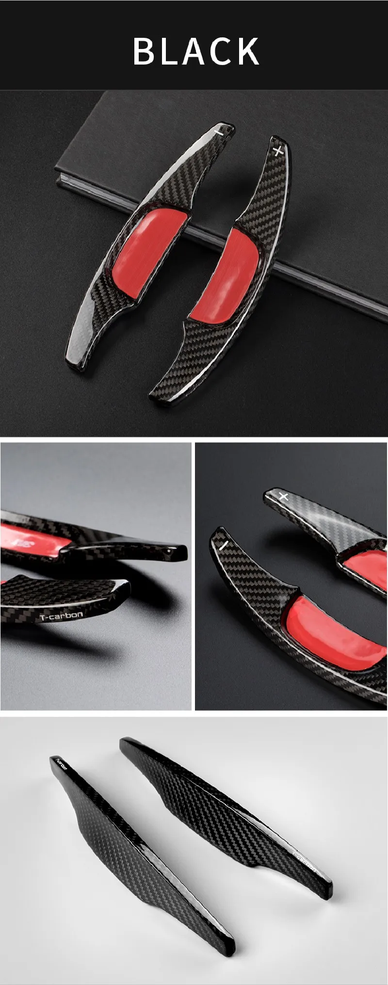 Car Carbon Fiber Steering Wheel Shift Paddle Shifter For Mazda 3 Paddle Shift Extension Car Sticker